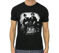Dan Aykroyd John Belushi T-Shirt Printed Men Black Graphic tee S Size 3XL