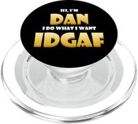 Dan Costume Idgaf Cute Personalized First Name Daniel/Dan PopSockets PopGrip para MagSafe