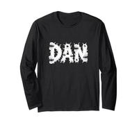 Dan Halloween Monsters - Nombre Personalizado Palabra Arte Manga Larga