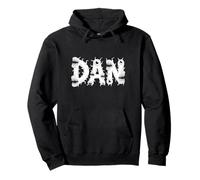 Dan Halloween Monsters - Nombre Personalizado Palabra Arte Sudadera con Capucha