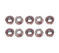 DANAIXZ 10PCS Cortadores de Insertos de Carburo Redondos de Primera Calidad Recubrimiento de Carburo de Alto Rendimiento Cuchillas de torneado de Madera para Torno CNC Herramientas (RPMT1204MOE-TT)