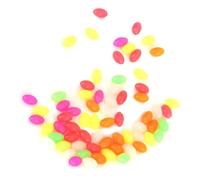 DANAIXZ 1500 Piezas de Cuentas de Pesca de plástico ovaladas Que Brillan en la Oscuridad, Juego de Aparejos Luminosos, señuelos de Peces Multicolores, Accesorios para Pescadores de Pesca
