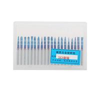 DANAIXZ 20 fresas de carburo de tungsteno de alta precisión, doble ranura, herramientas giratorias profesionales para trabajo de metal, mecanizado CNC, bricolaje industrial, diámet