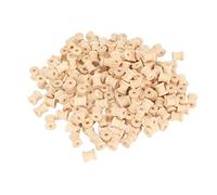 DANAIXZ 200 carretes de madera sin terminar, bobinas lisas pulidas para organizar hilos, manualidades DIY, decoración del hogar, madera natural de 14 mm x 13 mm