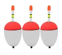 DANAIXZ 3PCS EVA Luminoso Pesca Flotador Light Stick Espuma Plástico Bobber con Varilla Luminosa para Mar Lago Pesca Uso Nocturno Material EVA Durable 25g Peso (70G)