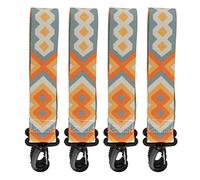 DANAIXZ 4 Piezas Correa Universal para Portabotas de Esquí y Snowboard Eslinga de Hombro Engrosada Premium Transporte Manos Libres para Esquí Snowboard Deportes al Aire Amarillo