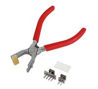 DANAIXZ Alicates perforadores de cuero profesionales Herramienta manual silenciosa de 4 mm Perforadora de costura resistente para artesanía en cuero Proyectos de bricolaje con mang