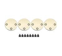 DANAIXZ Botones Redondos de Metal para Manualidades DIY Bolsas de Equipaje Jeans Decoración de Artículos de Cuero 4 Juegos Accesorios de Moda Botones Decorativos Duraderos a Prueba (Por favor visite