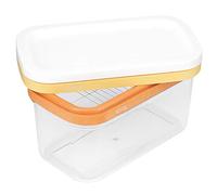 DANAIXZ Caja para cortar mantequilla, recipiente para rebanar queso, almacenamiento de acero inoxidable, herramienta de cocina para hornear, cocinar, uso doméstico, diseño hermétic