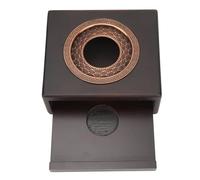 DANAIXZ Calentador de Tetera Hecho a Mano, Calentador de té Tradicional de Calentamiento rápido, Base con Bandeja para Velas para Accesorios de Ceremonia del té, Material Natural 4