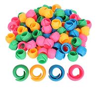 DANAIXZ Clips para portabobinas, 100 unidades, organizador de carretes de silicona suave, suministros para manualidades de costura para carretes de bordado para máquinas de coser