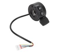 DANAIXZ Controlador de velocidad del acelerador eléctrico del pulgar Acelerador del dedo del lado derecho para E Bike Scooter Motocicleta ABS Universal 12V 72V Respuesta rápida Agarre