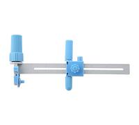 DANAIXZ Cortador de compás rotatorio profesional, hoja ultra afilada para manualidades, patchwork, acolchado, papel, tela, herramienta de corte azul, 8,3 pulgadas, radio de 20 a 16