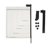 DANAIXZ Cortadora de papel profesional A4, cortadora de papel manual, máquina cortadora de papel apilada con escala precisa para uso doméstico en la oficina, color blanco, 12,6 x 1