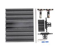 DANAIXZ de riel guía de sierra de cadena profesional Kit de corte paralelo de aleación de aluminio con limitadores ajustables y lente de aumento para proyectos de carpintería y ca