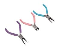 DANAIXZ Juego de alicates de joyería profesionales, 3 piezas, acero con alto contenido de carbono, punta redonda, alicates diagonales de punta redonda para hacer manualidades, envo