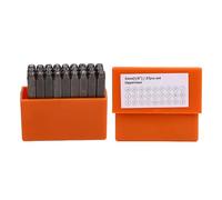 DANAIXZ Juego de sellos de fuente cursiva, 26 piezas, punzones de letras de acero al carbono, herramientas artísticas de estampado de alfabeto para artesanía en cuero, joyería, gra