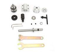 DANAIXZ Kit de ensamblaje de husillo sin alimentación B10 con manguito de eje M10 y portabrocas Construcción de acero de alta precisión para taladros de banco, sierras de mesa y fr