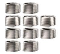 DANAIXZ Kit de insertos de reparación de roscas de 10 piezas, insertos de rosca métrica e imperial de acero inoxidable de alta resistencia M16 x 1,5 x 1D para reparación de plástic