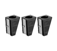 DANAIXZ Kit DE REPARACIÓN DE Tapper Shaper DE Puntas DE Billar Premium DE 3 UNIDS Herramienta DE Metal DE Calidad Profesional para Puntas Suaves Y Uniformes Accesorio DE MANTENIMIE (Negra)