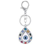 DANAIXZ Llavero de mal de ojo, aleación de zinc duradera, con protección de ojos azules, colgante para bolsos, decoración del hogar, accesorios de coche, regalos para mujeres y hom