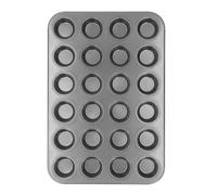 DANAIXZ Molde para magdalenas de 24 tazas, bandeja antiadherente de acero al carbono para hornear, molde redondo para tortitas y magdalenas para el hogar, cocina, horno, seguro y duradero