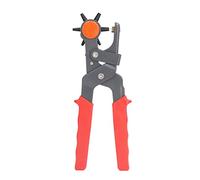 DANAIXZ Perforadora profesional de acero al carbono para cinturón, herramienta de perforación de cuero resistente con mango ergonómico para proyectos de bricolaje de lona artesanal