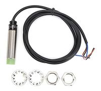 DANAIXZ PRL188DN Sensor de Interruptor de acercamiento cilíndrico de 3 Cables 10-30 VCC Automatización Industrial Latón ABS Distancia de detección de 8 mm con Tuercas de fijación