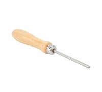 DANAIXZ Punzón para encordar Raquetas Profesionales Herramienta de enhebrado de Raquetas de bádminton de Tenis de Acero Inoxidable con cómodo Mango de Madera para reparación y