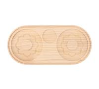 DANAIXZ Rimmer de sal profesional de madera de pino, Rimmer de azúcar para cóctel, herramienta de barra de soporte doble para Margarita Martini, decoración de borde de vidrio, coci (B)