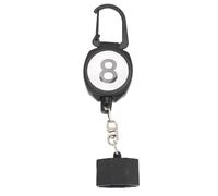 DANAIXZ Soporte para Tiza de Billar Cable retráctil Plástico ABS Porta Tiza para Taco de Billar Diseño de Llavero Accesorios de Billar portátiles para Jugadores Profesionales Compa (Octagonal)
