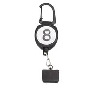 DANAIXZ Soporte para Tiza de Billar Cable retráctil Plástico ABS Porta Tiza para Taco de Billar Diseño de Llavero Accesorios de Billar portátiles para Jugadores Profesionales Compa (Rectángulo