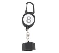 DANAIXZ Soporte para Tiza de Billar Cable retráctil Plástico ABS Porta Tiza para Taco de Billar Diseño de Llavero Accesorios de Billar portátiles para Jugadores Profesionales Compa (Hexágono