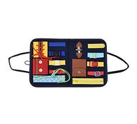 DANAIXZ Tablero sensorial Educativo Montessori para niños pequeños Tablero de Actividades Desarrollo de Inteligencia Aprendizaje de Habilidades motoras Finas para Edades de 18 Meses a 6 (Hacer)