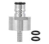 DANAIXZ Tapa de carbonatación de acero inoxidable Llenador de botella de contrapresión tipo bloqueo de bola de púa de 5/16 pulgadas para hacer cerveza casera duradera con 2 anillos