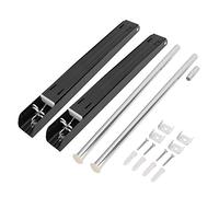 DANAIXZ Tendedero retráctil de Primera Calidad, Espacio montado en la Pared, Colgador de Ropa Plegable de Aluminio para el hogar, Hotel, balcón, baño, Negro, 80cm, Duradero