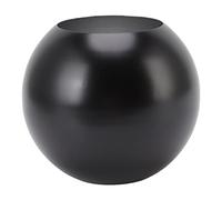 DANAIXZ Vase Redondo Estilo nórdico Nordic Acero Inoxidable Moderno Ornamento de florero de Flores pequeñas para Sala de Estar Decoración de la Mesa de la Oficina Desk Guinecner (Negro Mate)