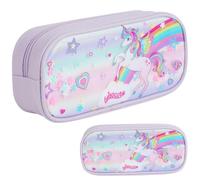 Danbghyuo Estuche de Lápices Unicornio, Estuche para Lápices Unicornio Morado, Estuche Unicornios niña de Gran Capacidad, úTiles Escolares para Regalos de Regreso A La Escuela