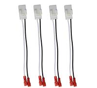 Danbojit Paquete de 4 arnés de cableado de altavoz de repuesto para Chrysler Town & Country, arnés de altavoz Wrangler Dodge Dakota para puerta delantera y trasera, adaptador de arnés de conector de