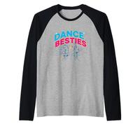 Dance Besties Class Recital Ballet Hip Hop Tap Mejor Amigo Camiseta Manga Raglan