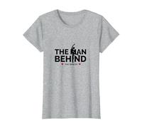 Dance Dads: El Hombre detrás de la Bailarina Camiseta, Mujer, Gris Jaspeado, L
