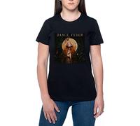 Dance Fever Florence and The Machine Mujeres Camiseta De Manga Corta Negro Cuello Redondo Women T-Shirt Black Round Neck