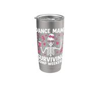 Dance Mama Surviving Comp Weekend Bailarina Bow Daughter Vaso térmico de acero inoxidable de doble pared