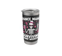 Dance Mama Surviving Comp Weekend Bailarina Bow Daughter Vaso térmico de acero inoxidable de doble pared