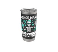 Dance Mama Surviving Comp Weekend Dancer Bow Daughter Vaso térmico de acero inoxidable de doble pared
