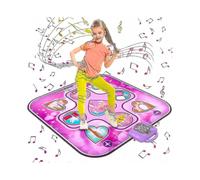 Dance Mat Toys for 3 4 5 6 7 8 9 10+ Year Old Girls Birthday Gifts, Musical Dance Mat for Kids, Dance Pad with 6 Game Modes, Built-in Music, Adjustabl