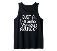 Dance Sister Big Sister Boss Girls Dancing Sis Ballet Dancer Camiseta sin Mangas