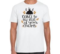 Dance to The Beat of Your Dreams - Mens Size White Yellow Black Red Mens Women T Tshirts Camisetas y Tops 100% Cotton - Gift Fun tee(Small)