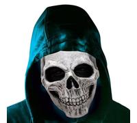 dancepandas Mascara de Halloween Calavera, Máscara de Esqueleto Máscara de Halloween de Terror Realista para Fiesta de Disfraces de Halloween