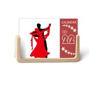 Dancer Duet Dance Social Dancing 2022 Calendario de escritorio Planificador de 12 meses